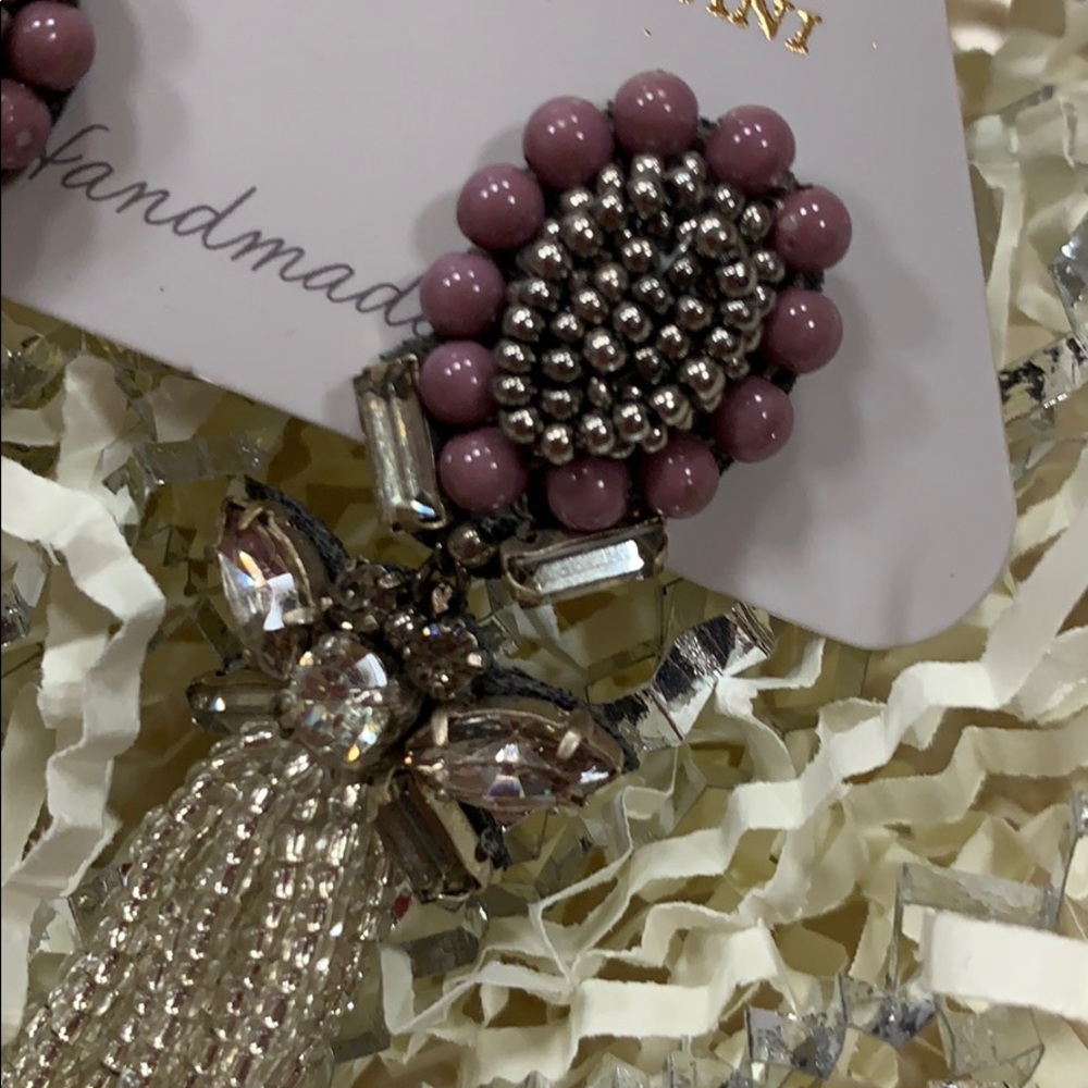 DEEPA GURNANI BETHEA EARRINGS IN GRAY WITH POSTS - Picture 9 of 13
